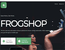 Tablet Screenshot of frogshop.net